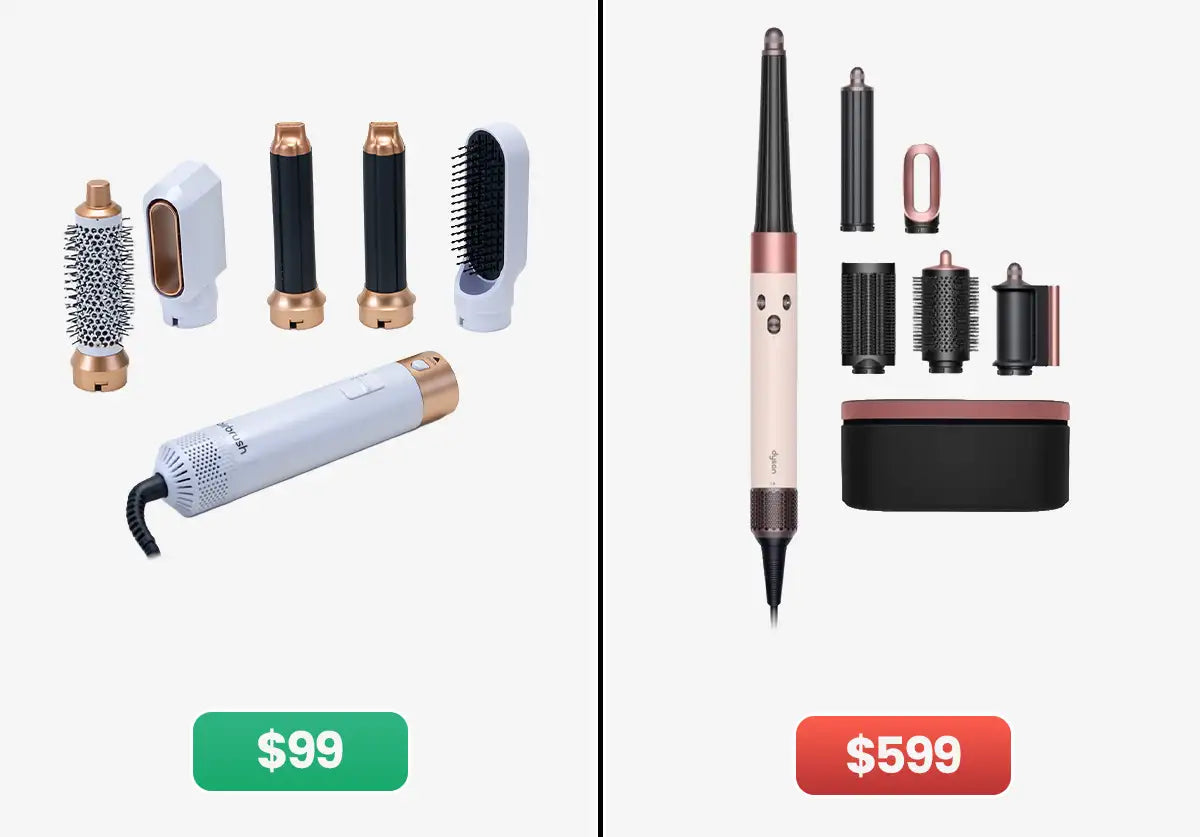 Dyson Airwrap Alternative - Airbrush 5-in-1 Styler ($99 vs $599